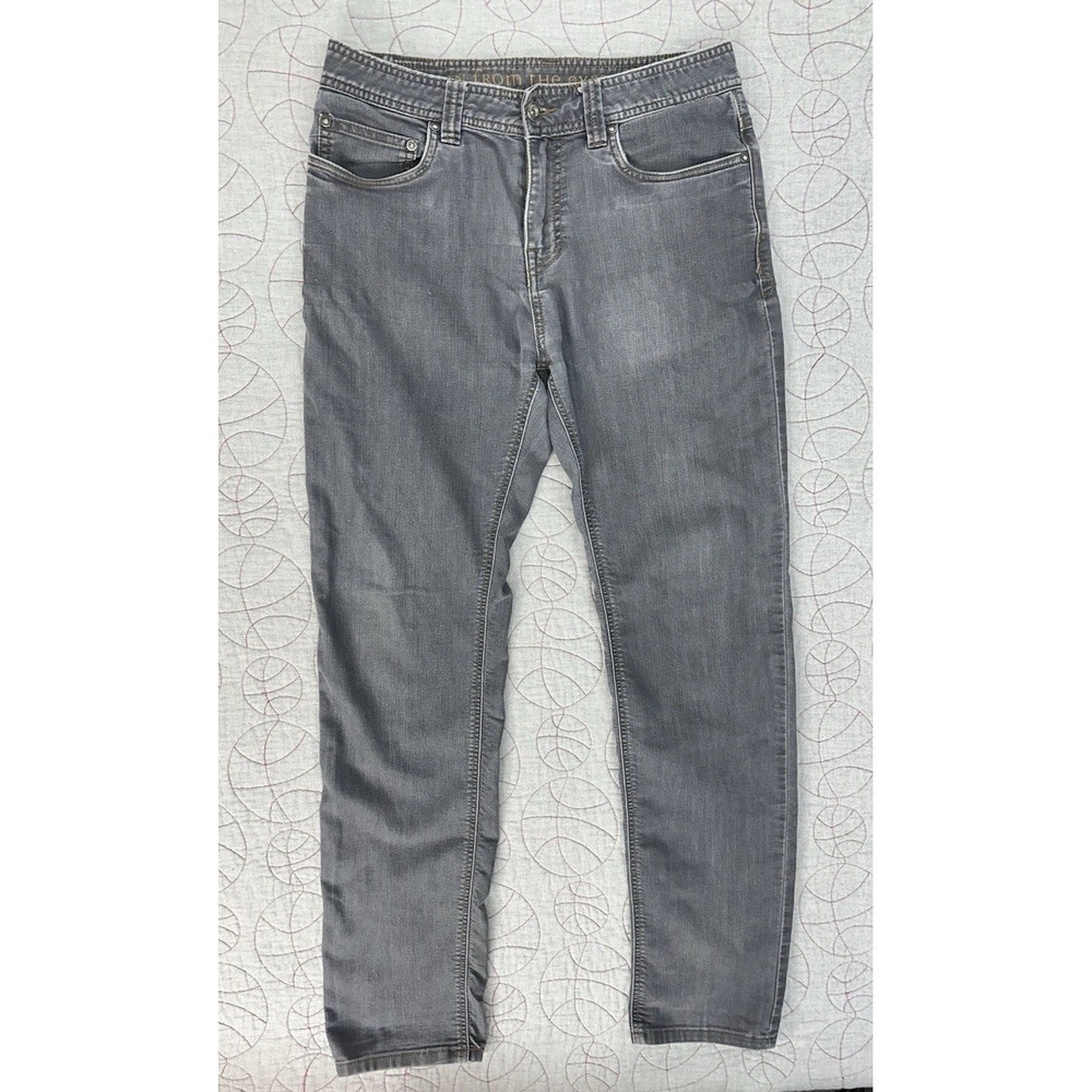 Prana Straight Leg Slim Fit Gray Stretch Denim Jeans / Men’s 30x32